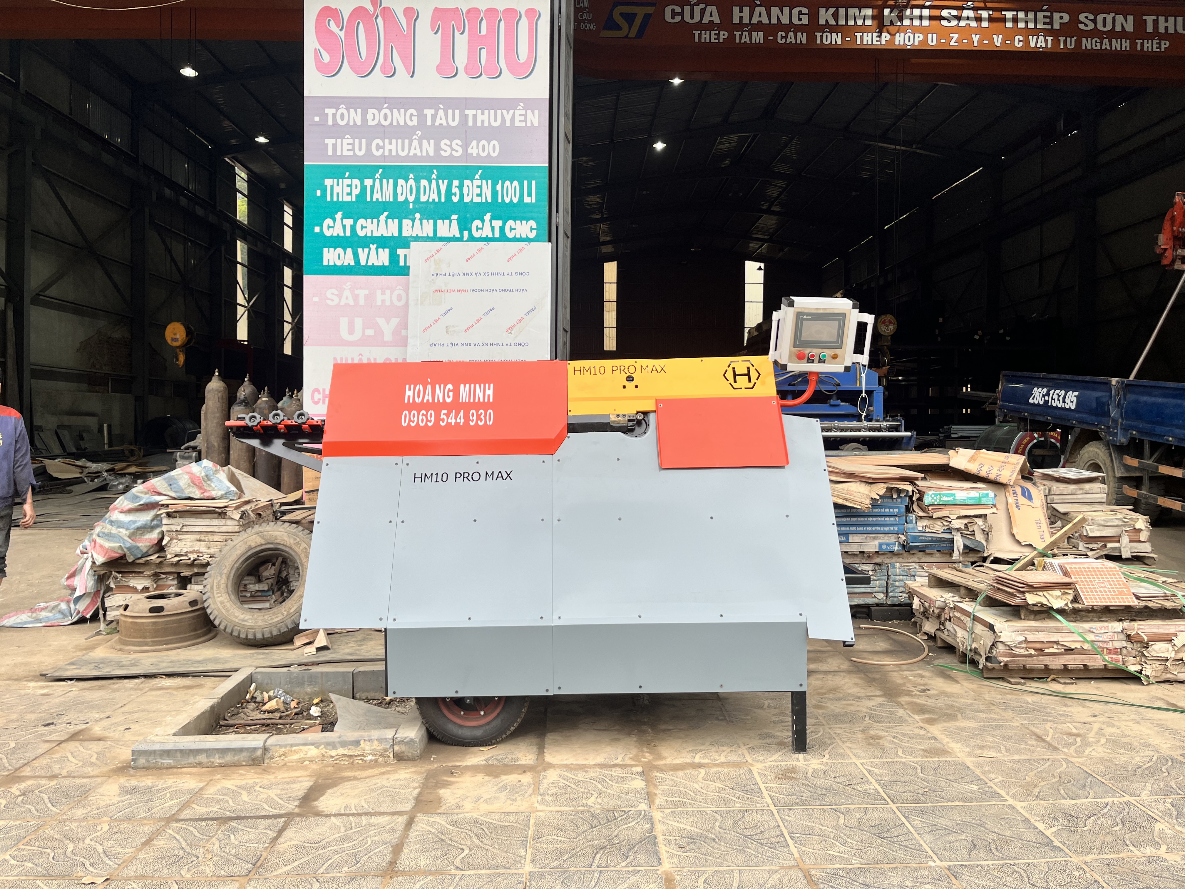 Máy Bẻ Đai HM10 Pro Max Giao Về Sơn La – Bẻ Sắt 6 8 10 Chính Xác